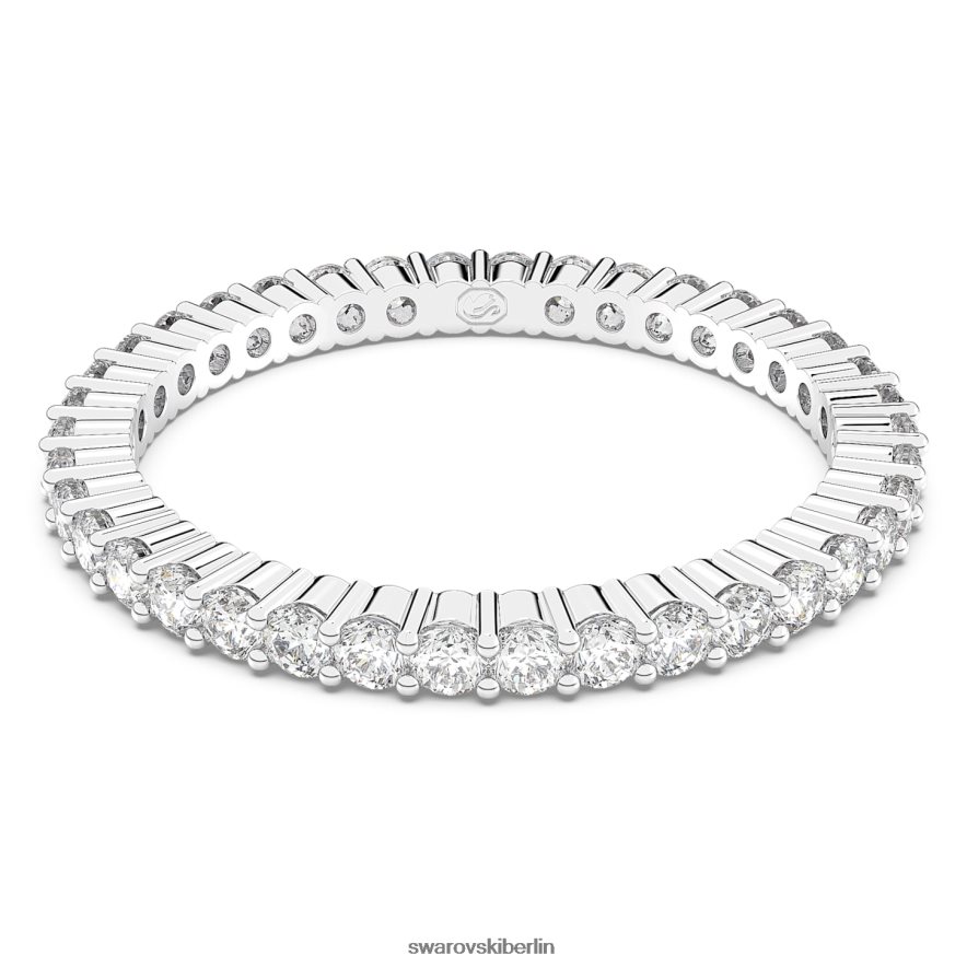 Swarovski Vittore-Ring Rundschliff, weiß, rhodiniert Schmuck HLT4481001