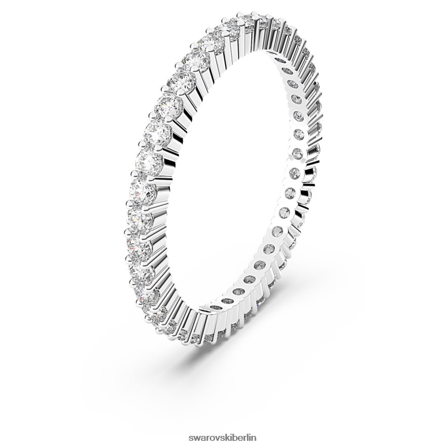 Swarovski Vittore-Ring Rundschliff, weiß, rhodiniert Schmuck HLT4481001