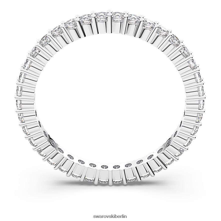 Swarovski Vittore-Ring Rundschliff, weiß, rhodiniert Schmuck HLT4481001