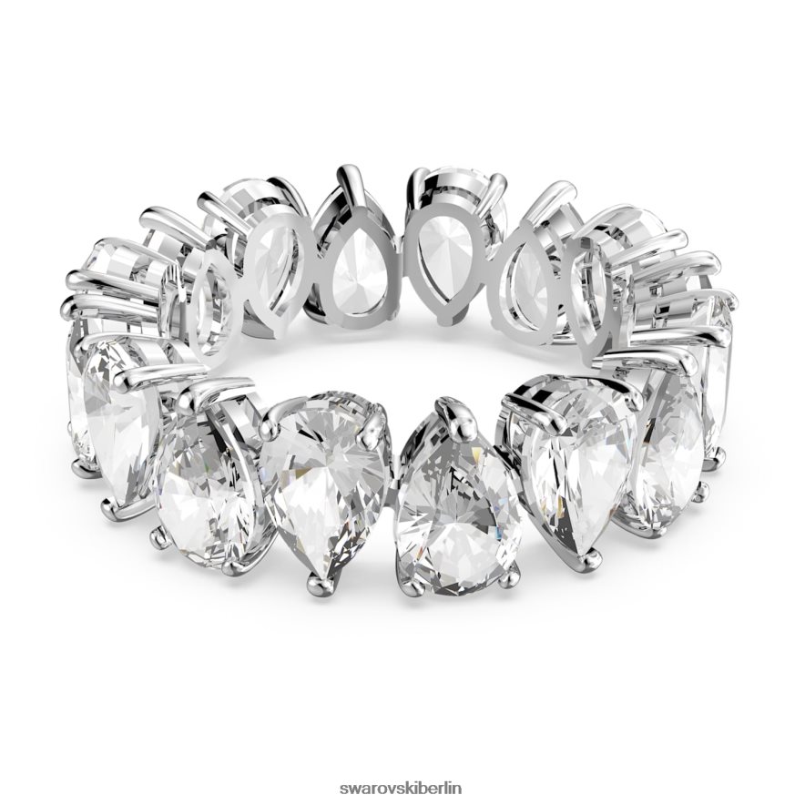 Swarovski Vittore-Ring Tropfenschliff, weiß, rhodiniert Schmuck HLT448997