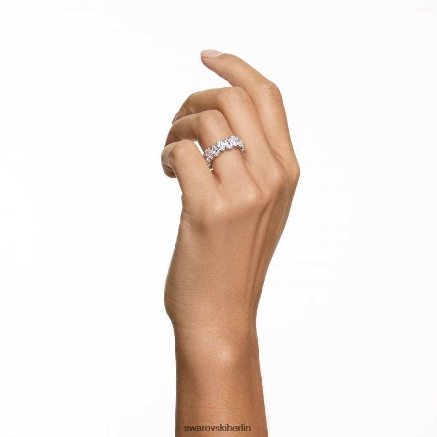 Swarovski Vittore-Ring Tropfenschliff, weiß, rhodiniert Schmuck HLT448997