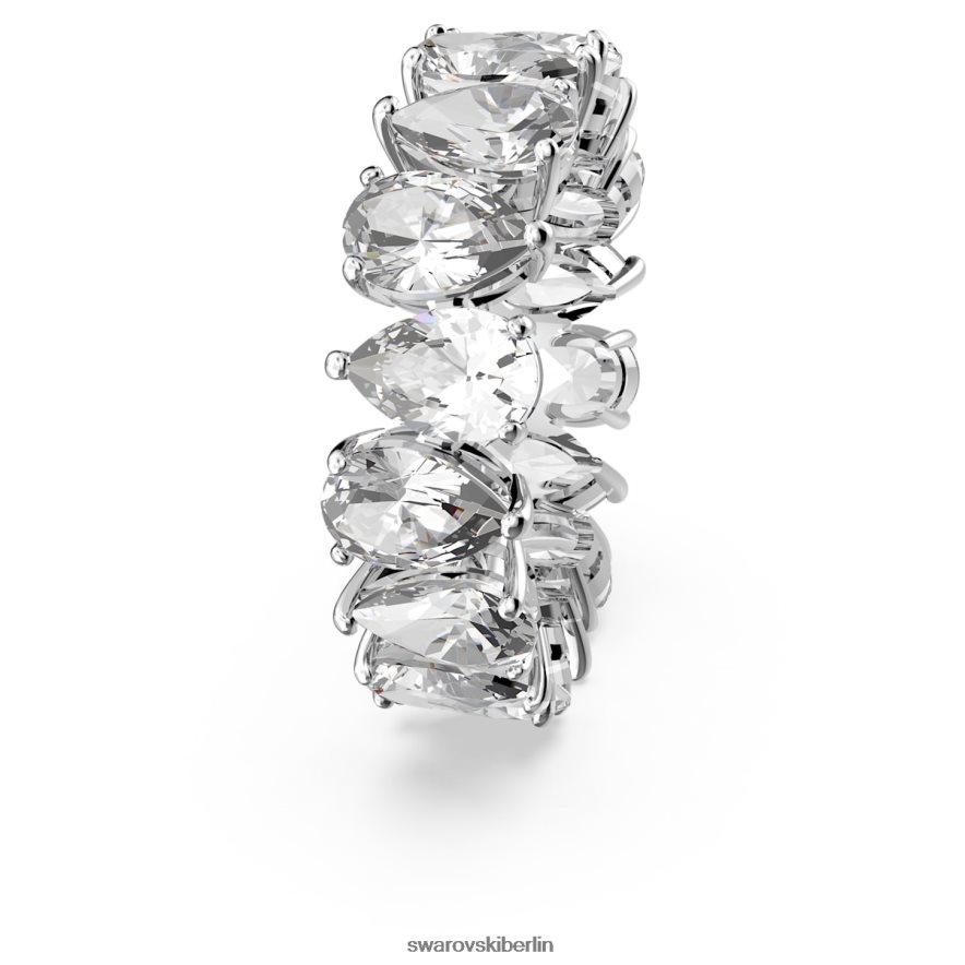 Swarovski Vittore-Ring Tropfenschliff, weiß, rhodiniert Schmuck HLT448997