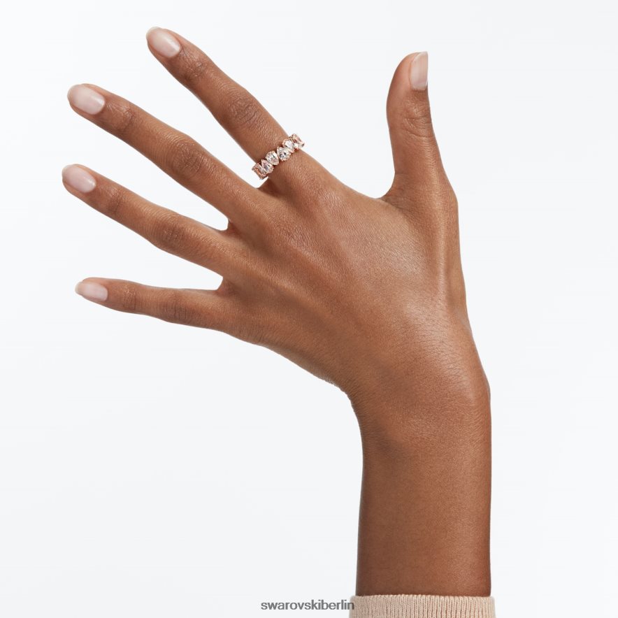 Swarovski Vittore-Ring Tropfenschliff, weiß, rosévergoldet Schmuck HLT4481007