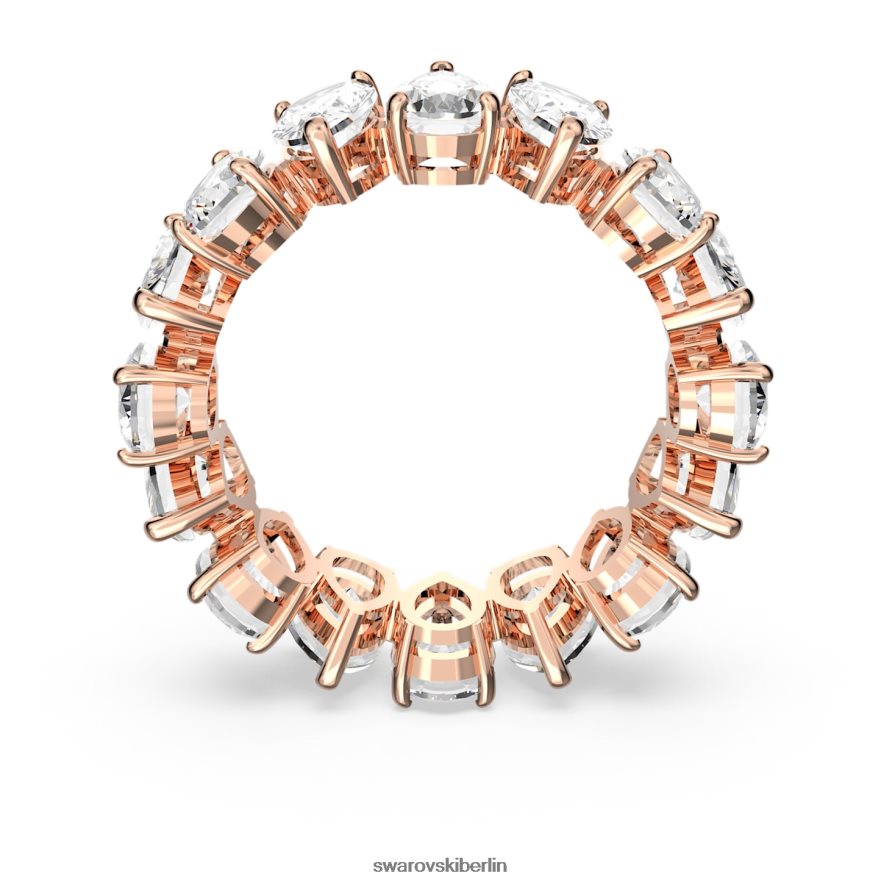 Swarovski Vittore-Ring Tropfenschliff, weiß, rosévergoldet Schmuck HLT4481007