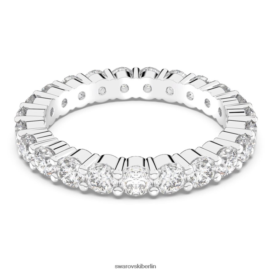 Swarovski Vittore XL-Ring Rundschliff, weiß, rhodiniert Schmuck HLT448999