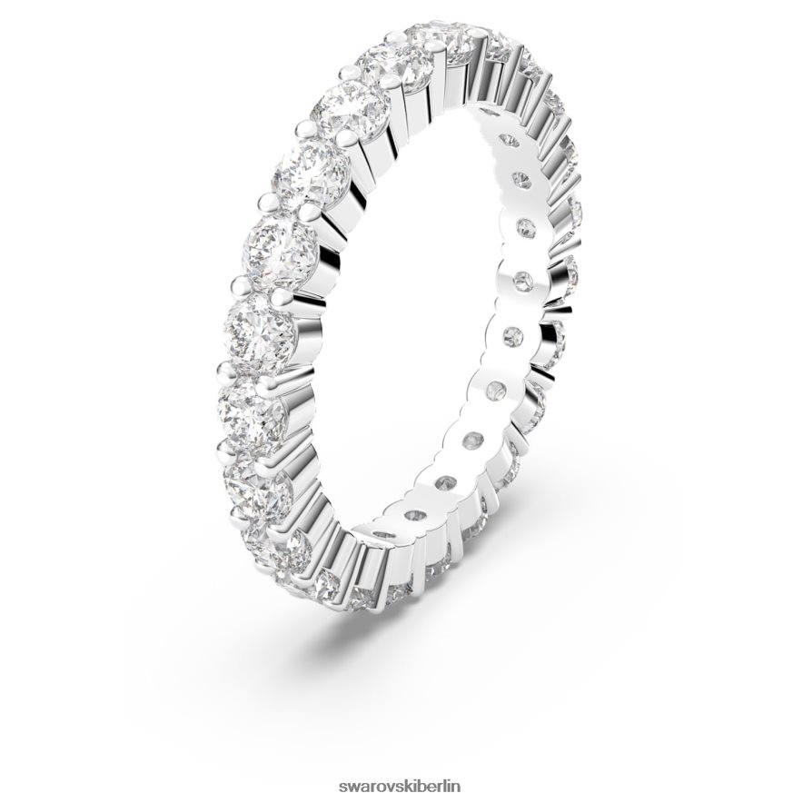Swarovski Vittore XL-Ring Rundschliff, weiß, rhodiniert Schmuck HLT448999