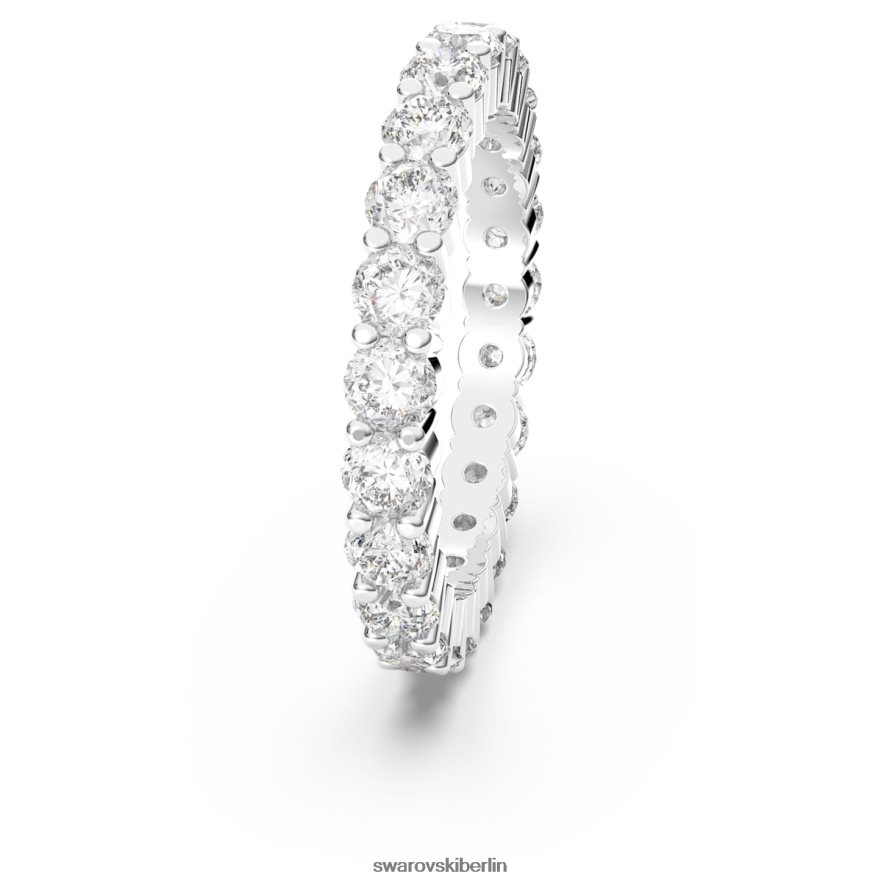Swarovski Vittore XL-Ring Rundschliff, weiß, rhodiniert Schmuck HLT448999