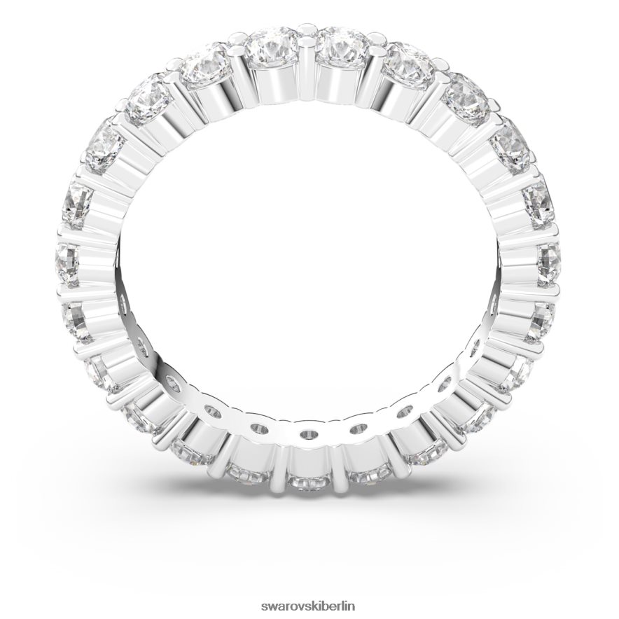 Swarovski Vittore XL-Ring Rundschliff, weiß, rhodiniert Schmuck HLT448999
