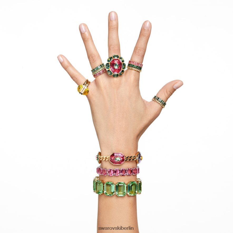 Swarovski Chroma-Cocktailring Mischschliffe, mehrfarbig, vergoldet Schmuck HLT4481025