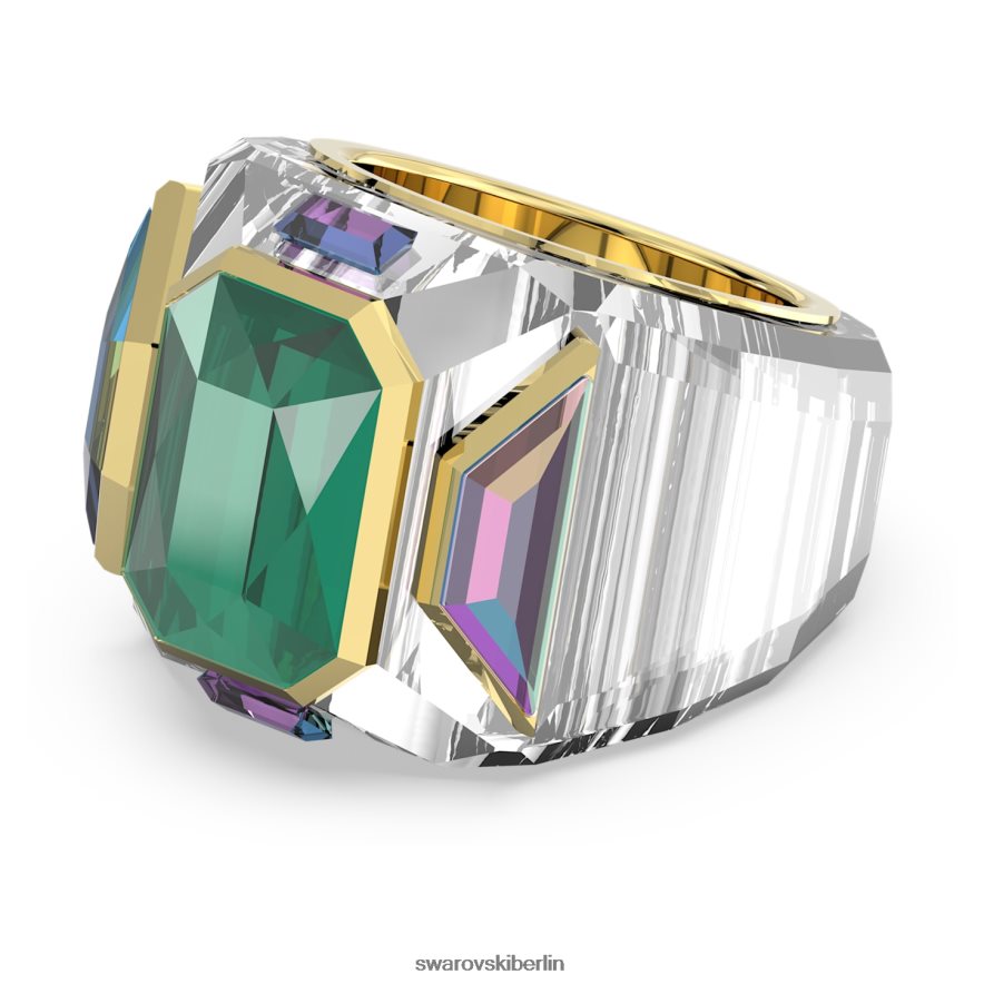 Swarovski Chroma-Cocktailring grün, vergoldet Schmuck HLT4481074