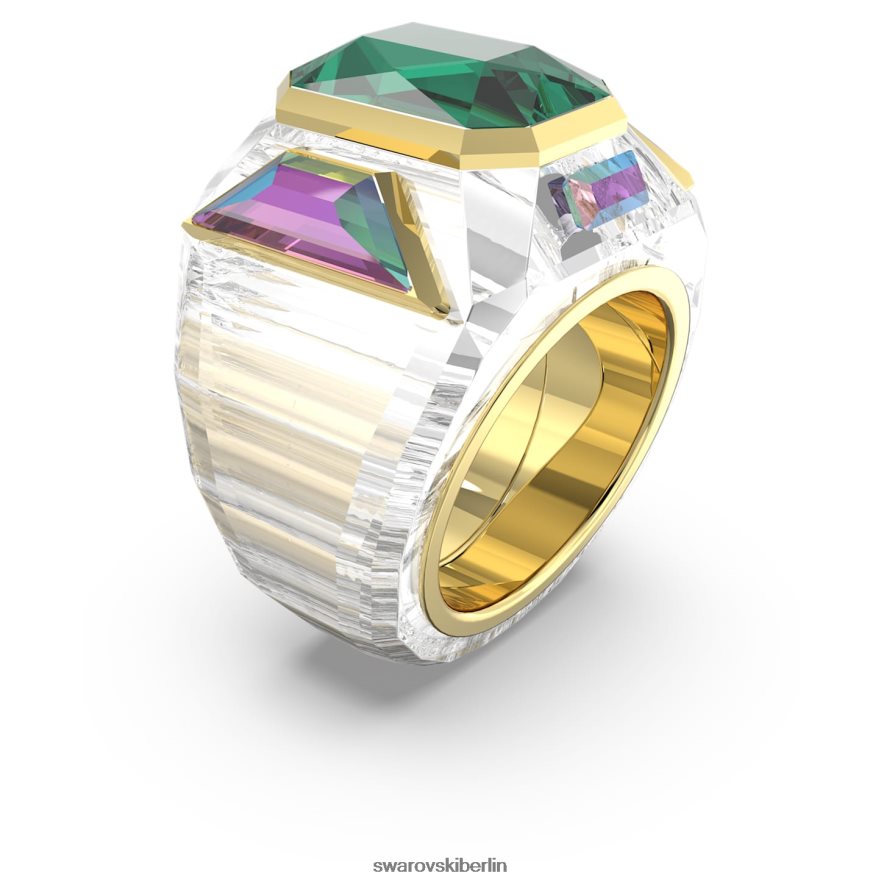 Swarovski Chroma-Cocktailring grün, vergoldet Schmuck HLT4481074