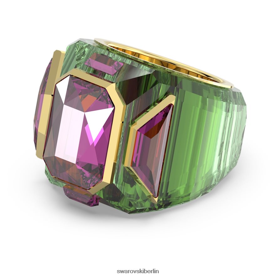 Swarovski Chroma-Cocktailring mehrfarbig, vergoldet Schmuck HLT4481036
