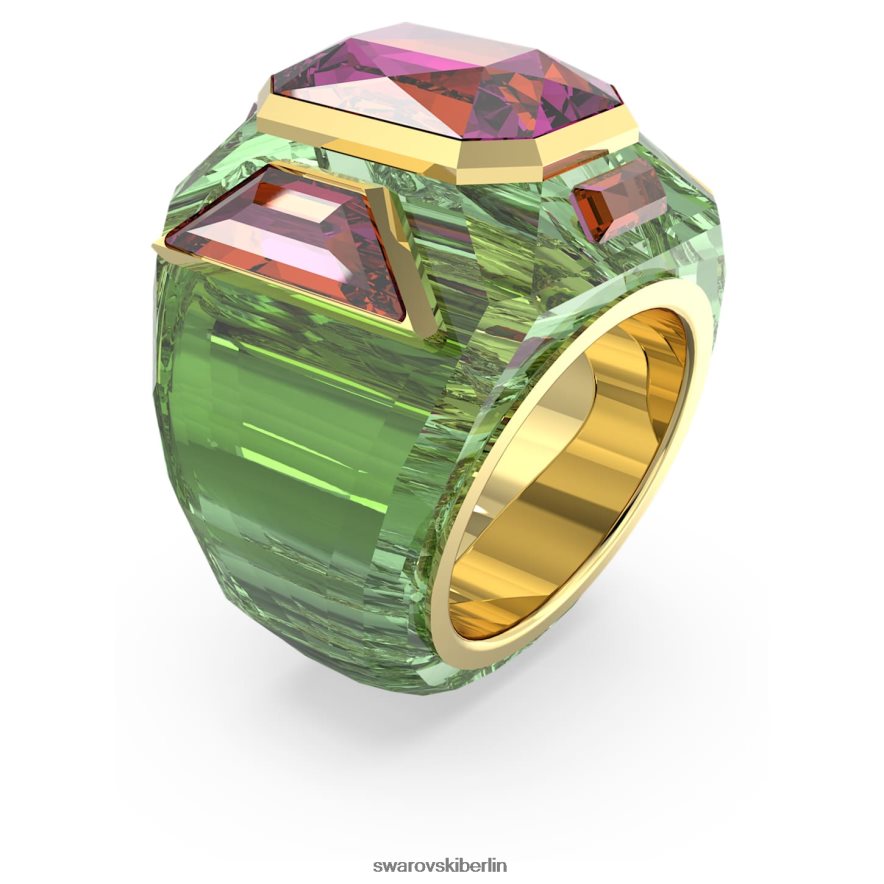 Swarovski Chroma-Cocktailring mehrfarbig, vergoldet Schmuck HLT4481036