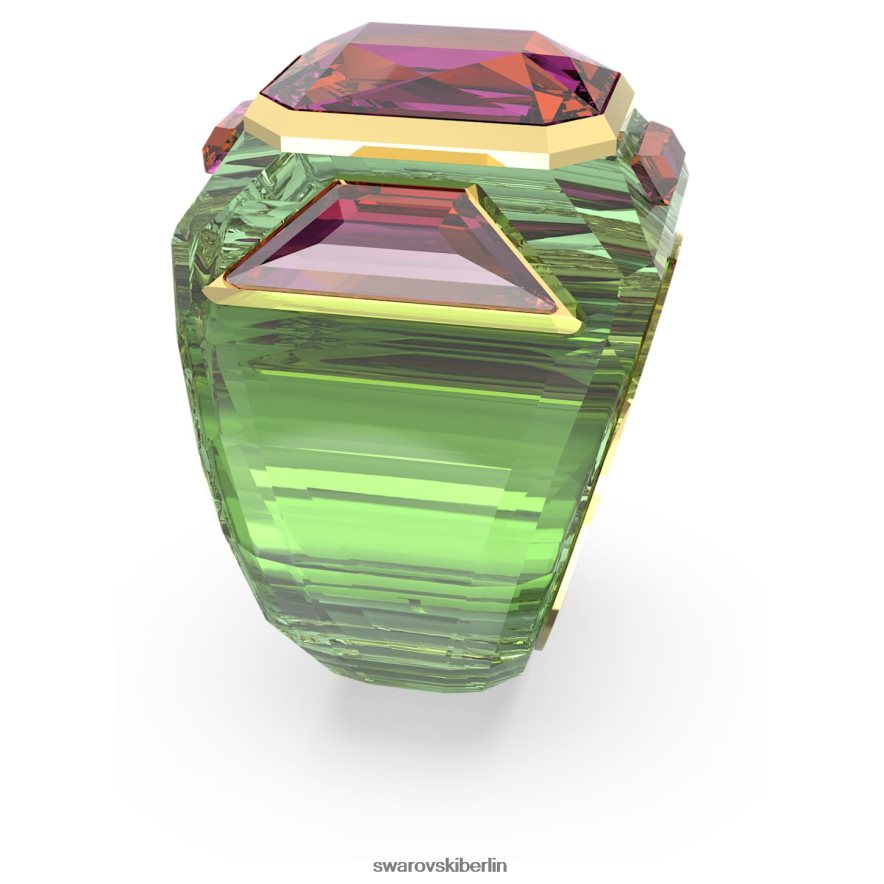 Swarovski Chroma-Cocktailring mehrfarbig, vergoldet Schmuck HLT4481036