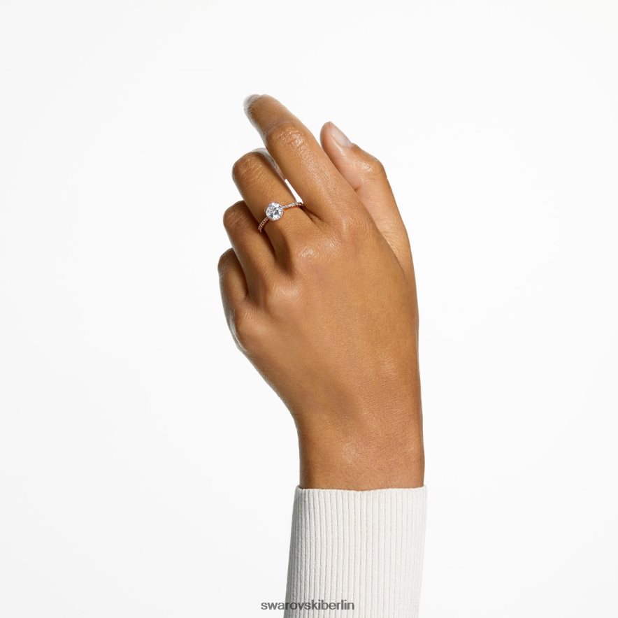 Swarovski Constella Cocktailring Prinzessschliff, Pavé, weiß, rosévergoldet Schmuck HLT448984