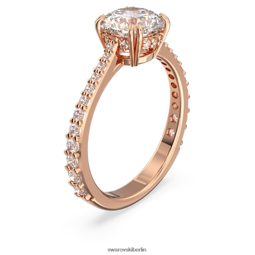 Swarovski Constella Cocktailring Prinzessschliff, Pavé, weiß, rosévergoldet Schmuck HLT448984