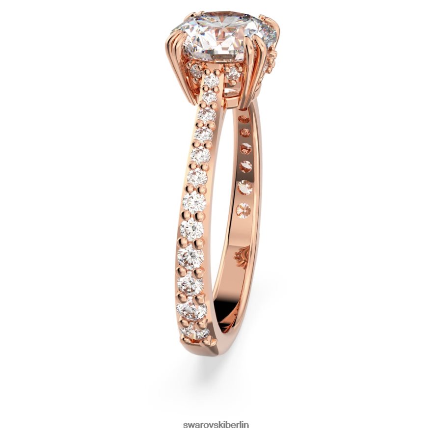 Swarovski Constella Cocktailring Prinzessschliff, Pavé, weiß, rosévergoldet Schmuck HLT448984