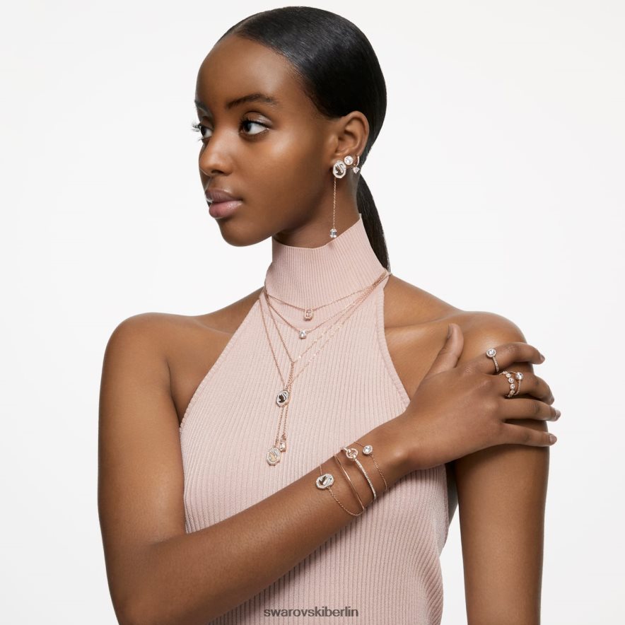 Swarovski Constella Cocktailring Prinzessschliff, Pavé, weiß, rosévergoldet Schmuck HLT448984