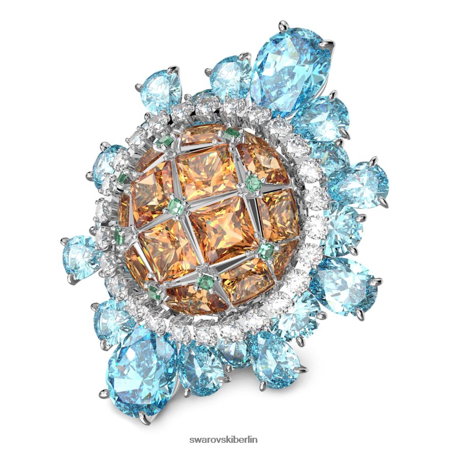 Swarovski Curiosa-Cocktailring mehrfarbig, rhodiniert Schmuck HLT4481070