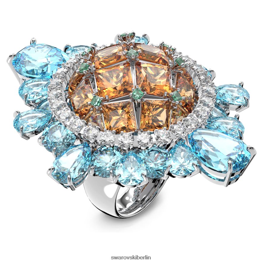 Swarovski Curiosa-Cocktailring mehrfarbig, rhodiniert Schmuck HLT4481070