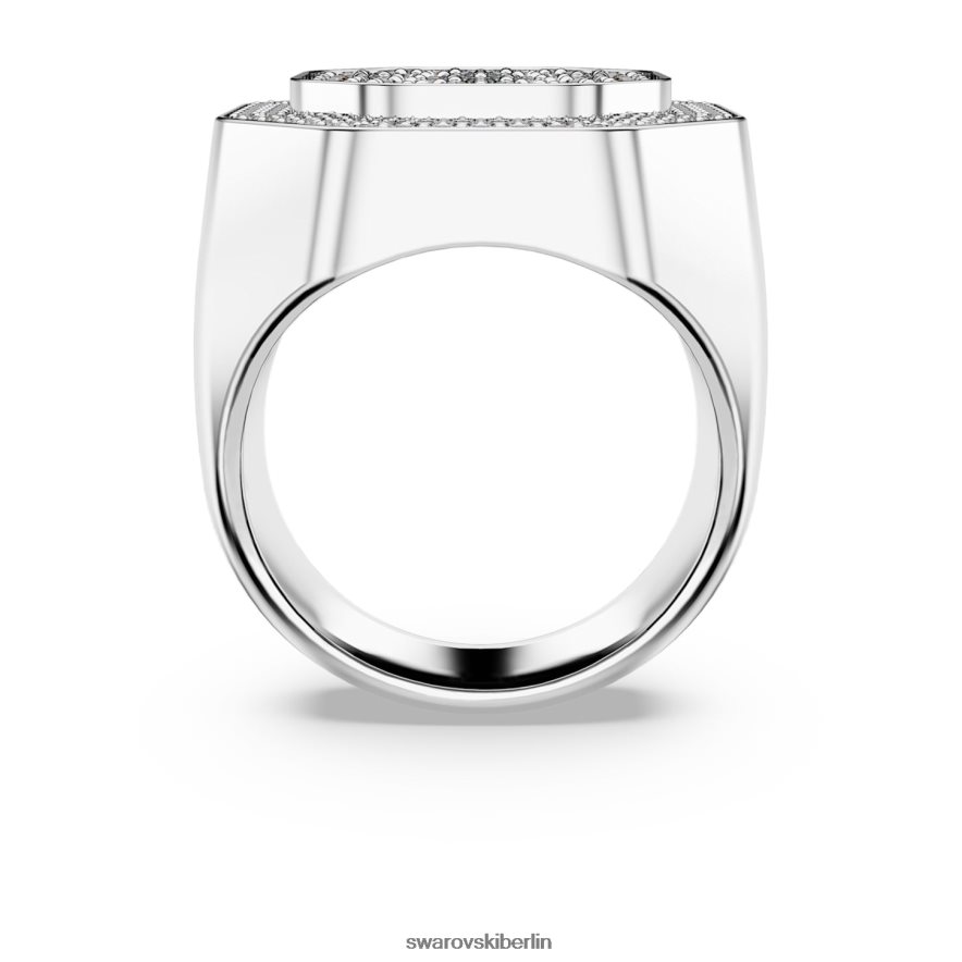 Swarovski Dextera-Cocktailring Achteckform, weiß, rhodiniert Schmuck HLT4481027
