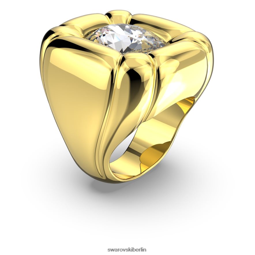 Swarovski Dulcis-Cocktailring Kissenschliff, Goldton, vergoldet Schmuck HLT4481053