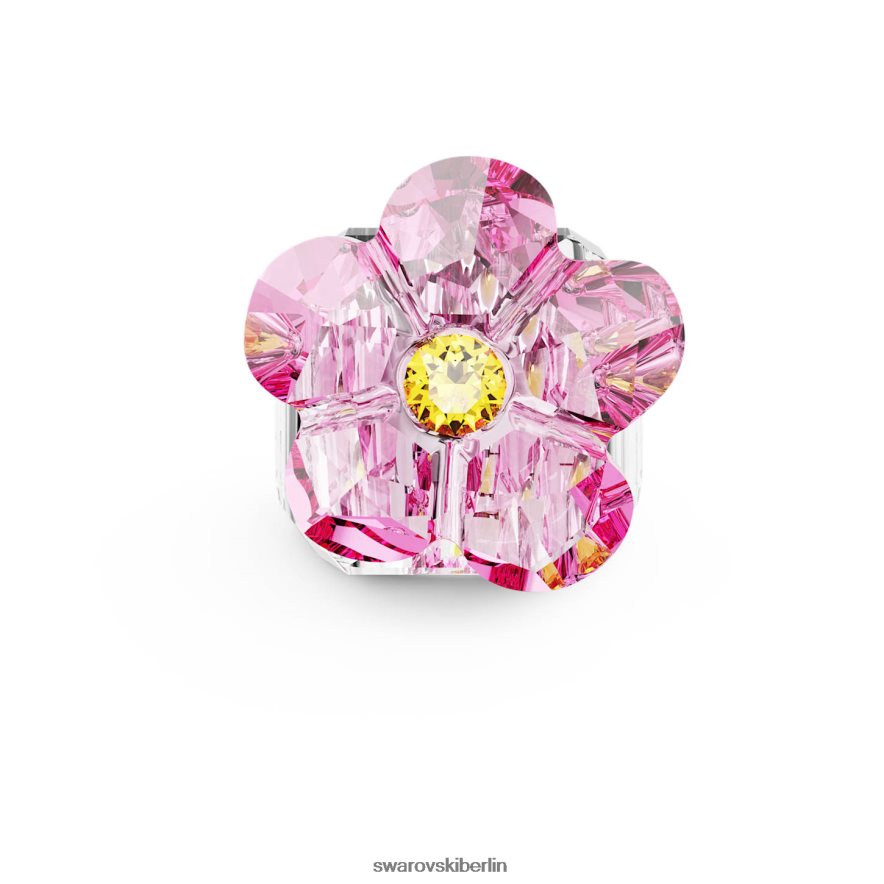 Swarovski Florere-Cocktailring Blume, rosa, rhodiniert Schmuck HLT4481028