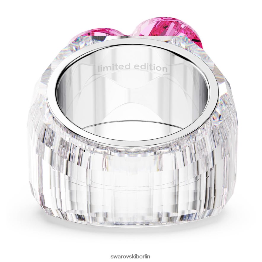 Swarovski Florere-Cocktailring Blume, rosa, rhodiniert Schmuck HLT4481028