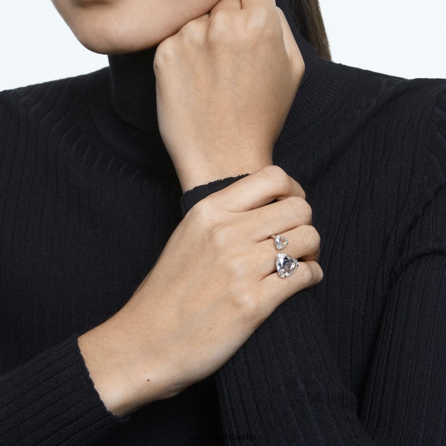 Swarovski Jahrtausende offener Ring Trilliantschliff, weiß, rhodiniert Schmuck HLT4481032