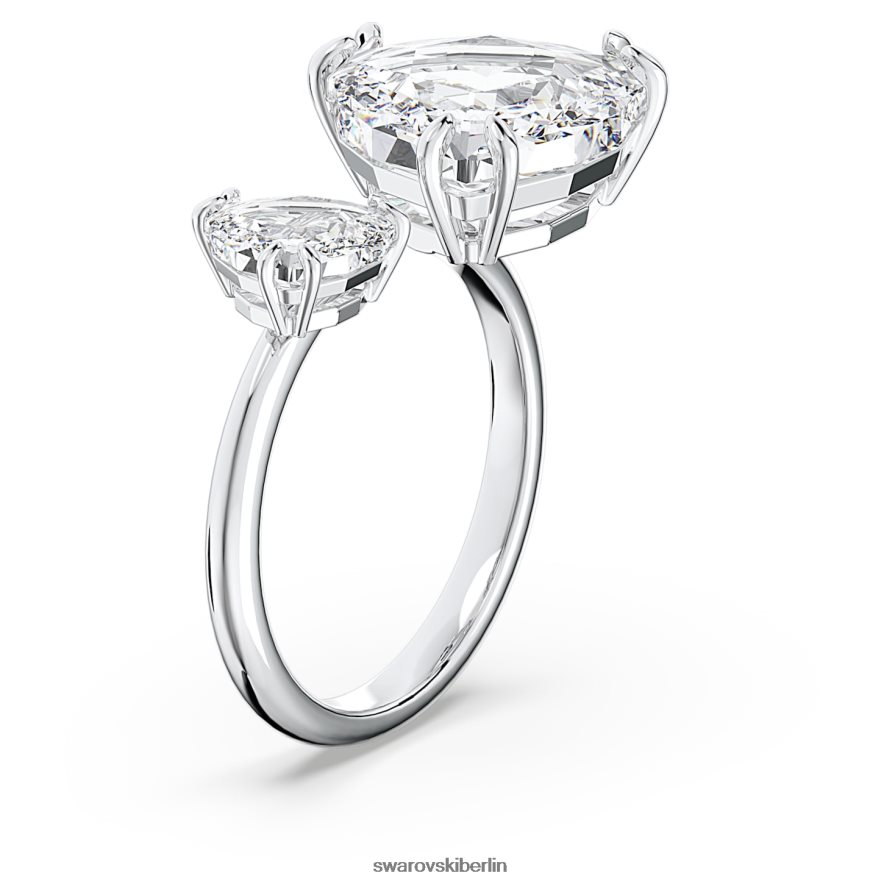 Swarovski Jahrtausende offener Ring Trilliantschliff, weiß, rhodiniert Schmuck HLT4481032