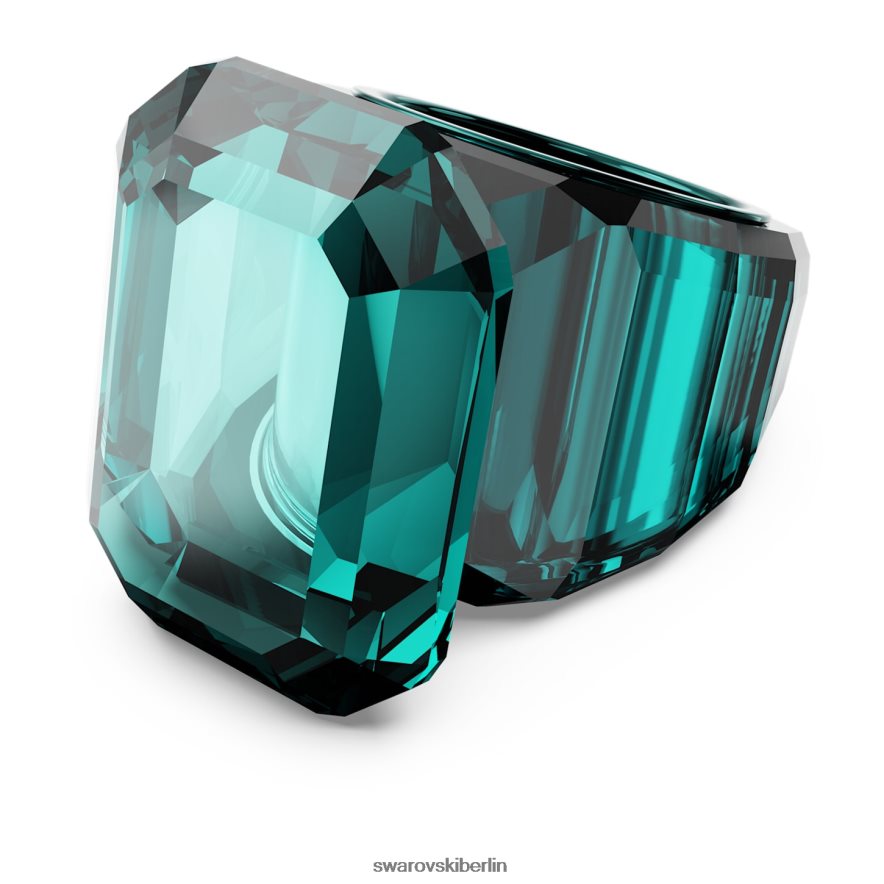 Swarovski Leuchtender Cocktailring Achteckschliff, grün Schmuck HLT4481037