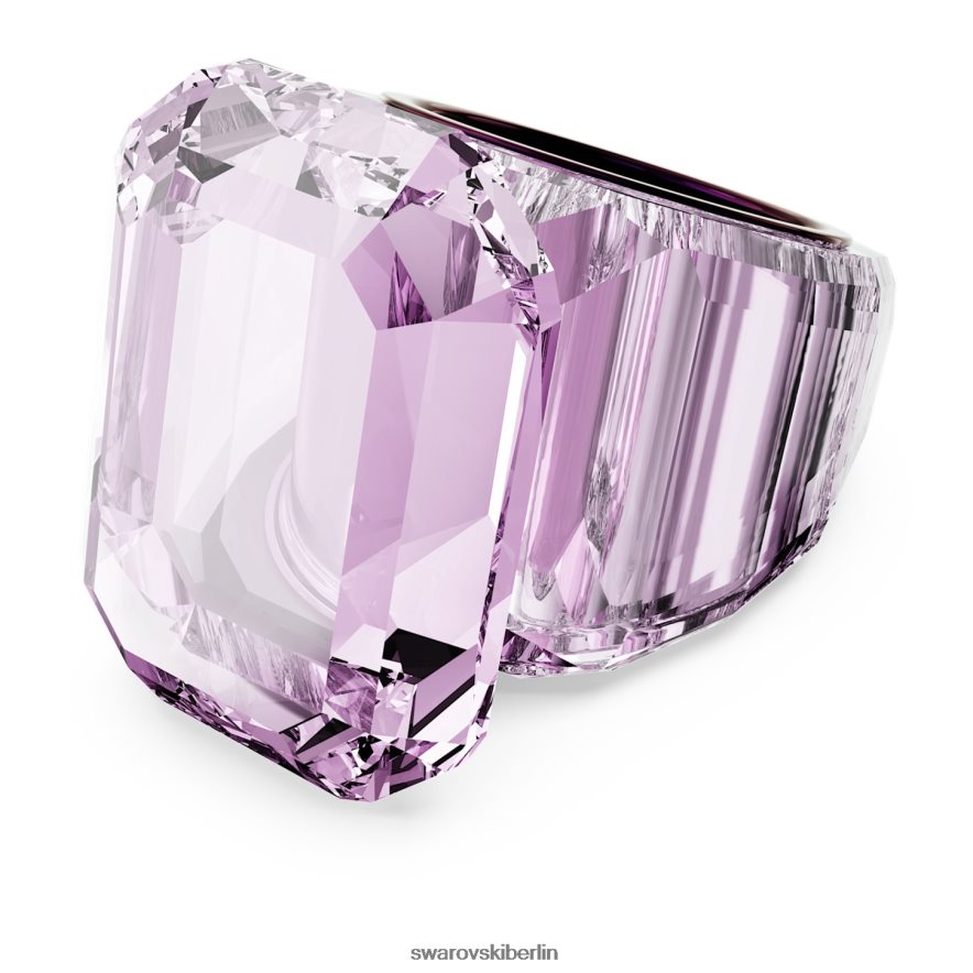 Swarovski Leuchtender Cocktailring Achteckschliff, rosa Schmuck HLT4481041