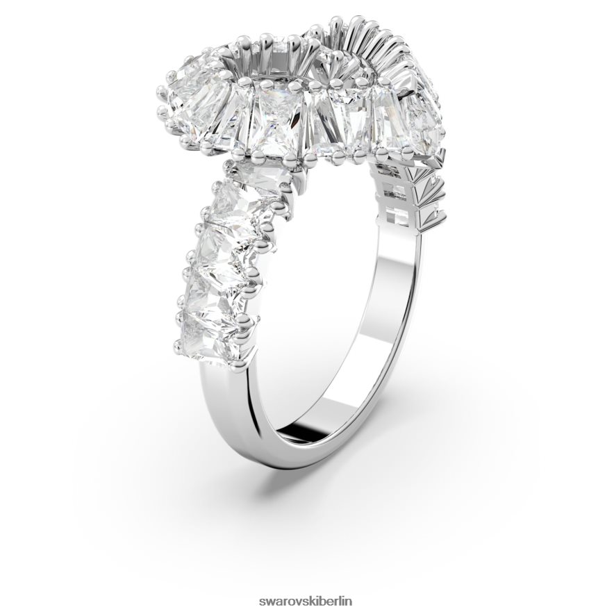 Swarovski Matrix-Cocktailring Mischschliffe, Herz, weiß, rhodiniert Schmuck HLT4481095
