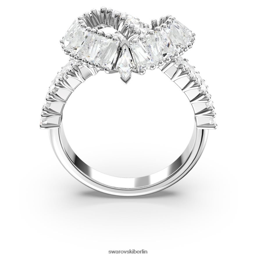 Swarovski Matrix-Cocktailring Mischschliffe, Herz, weiß, rhodiniert Schmuck HLT4481095