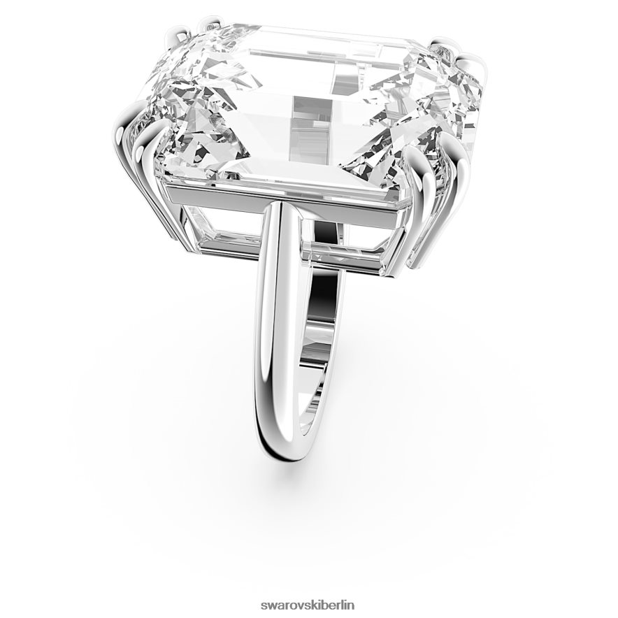Swarovski Mesmera-Cocktailring Achteckschliff, weiß, rhodiniert Schmuck HLT4481029