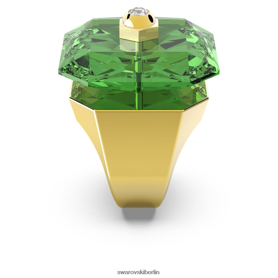 Swarovski Numina-Cocktailring Achteckschliff, grün, vergoldet Schmuck HLT4481088