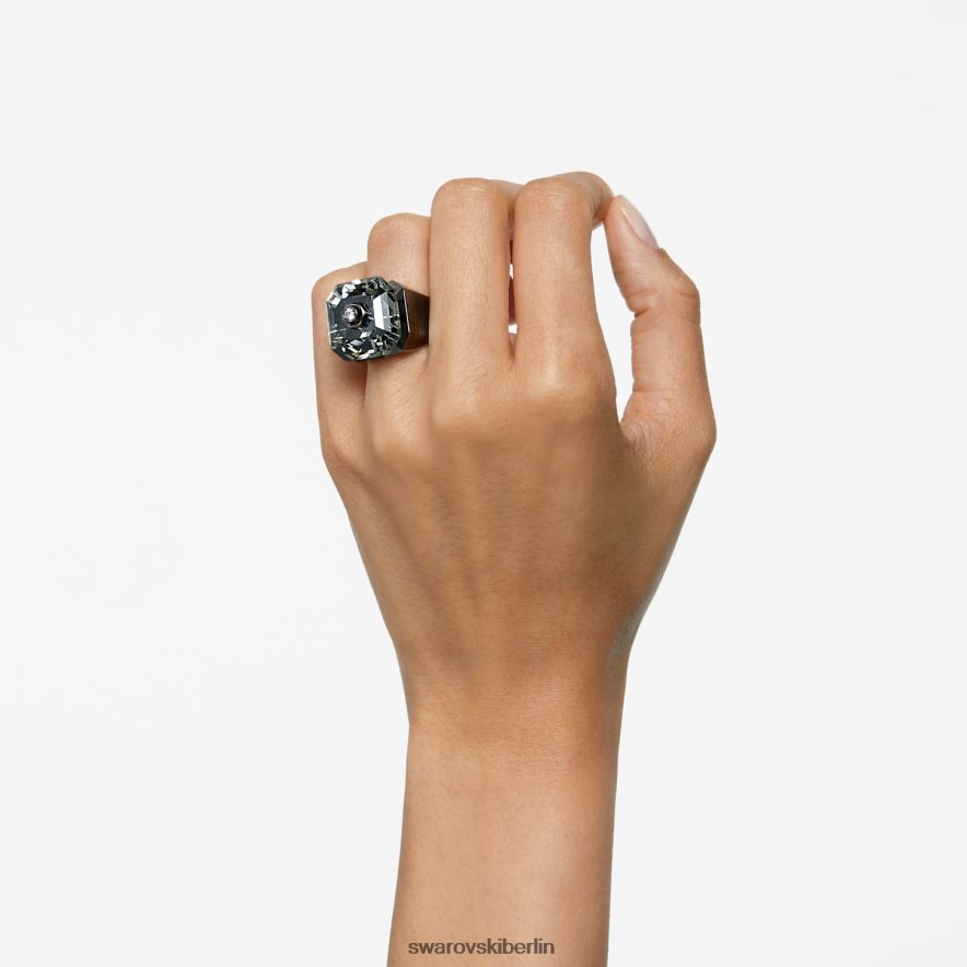 Swarovski Numina-Cocktailring Achteckschliff, schwarz, rutheniumbeschichtet Schmuck HLT4481087