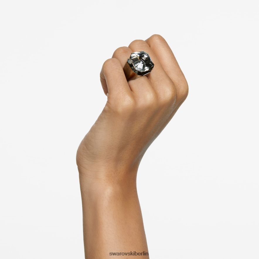 Swarovski Numina-Cocktailring Achteckschliff, schwarz, rutheniumbeschichtet Schmuck HLT4481087