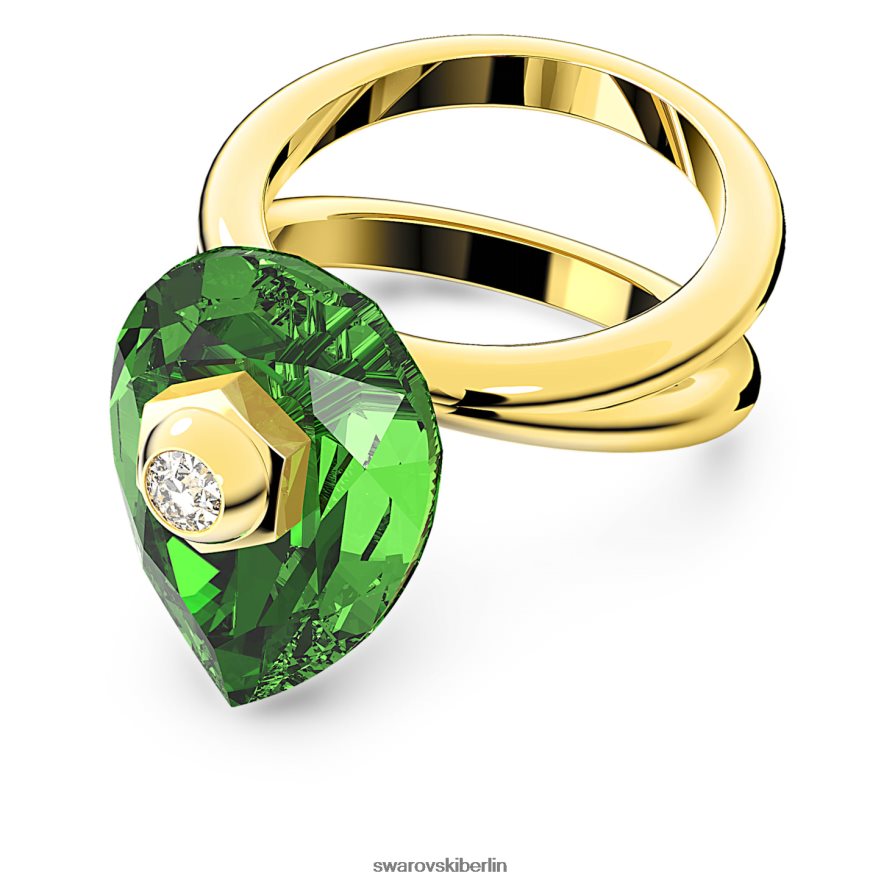 Swarovski Numina-Ring Birnenschliff, grün, vergoldet Schmuck HLT4481063