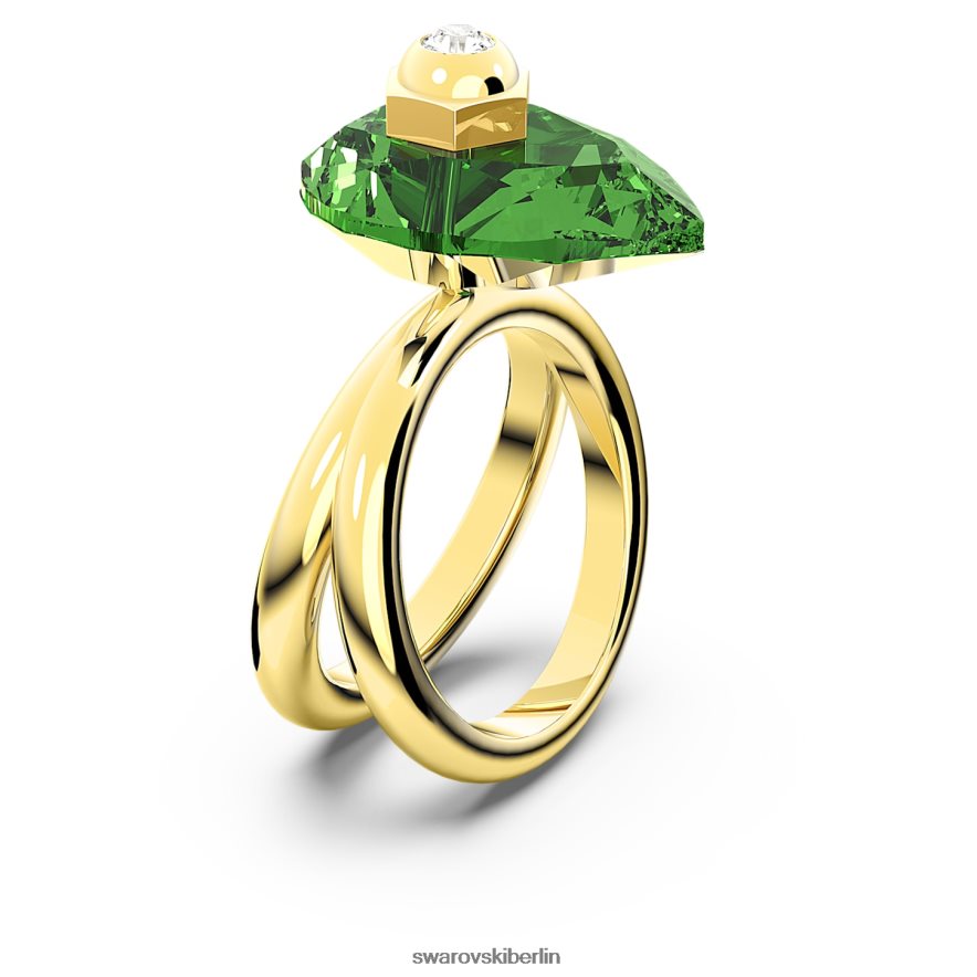 Swarovski Numina-Ring Birnenschliff, grün, vergoldet Schmuck HLT4481063