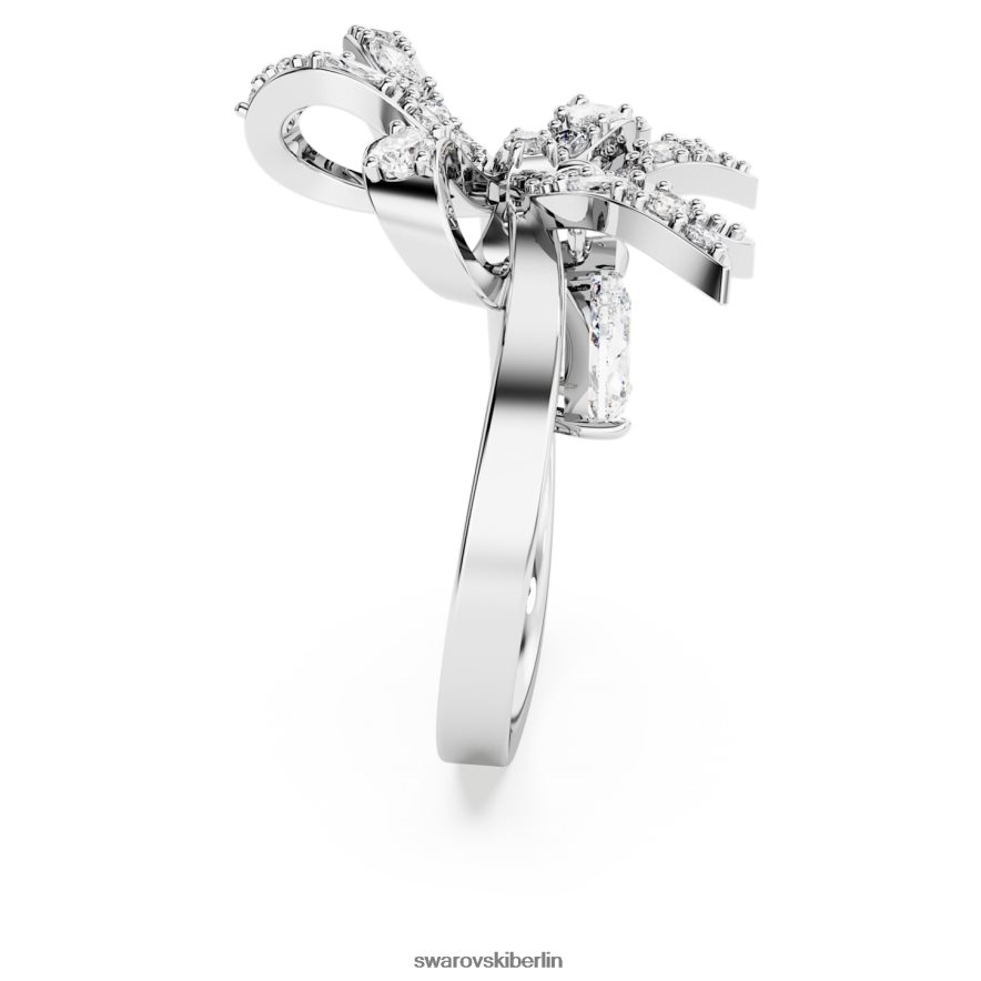 Swarovski Volta-Cocktailring Schleife, weiß, rhodiniert Schmuck HLT4481071
