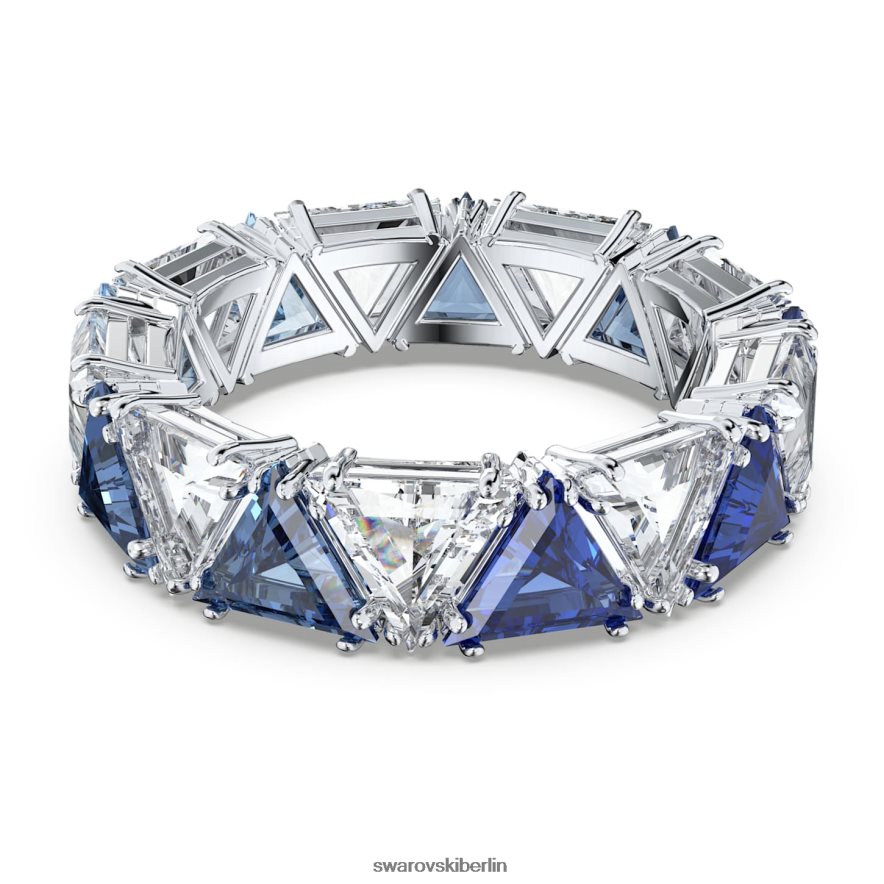 Swarovski ortyx Cocktailring Dreiecksschliff, blau, rhodiniert Schmuck HLT4481045