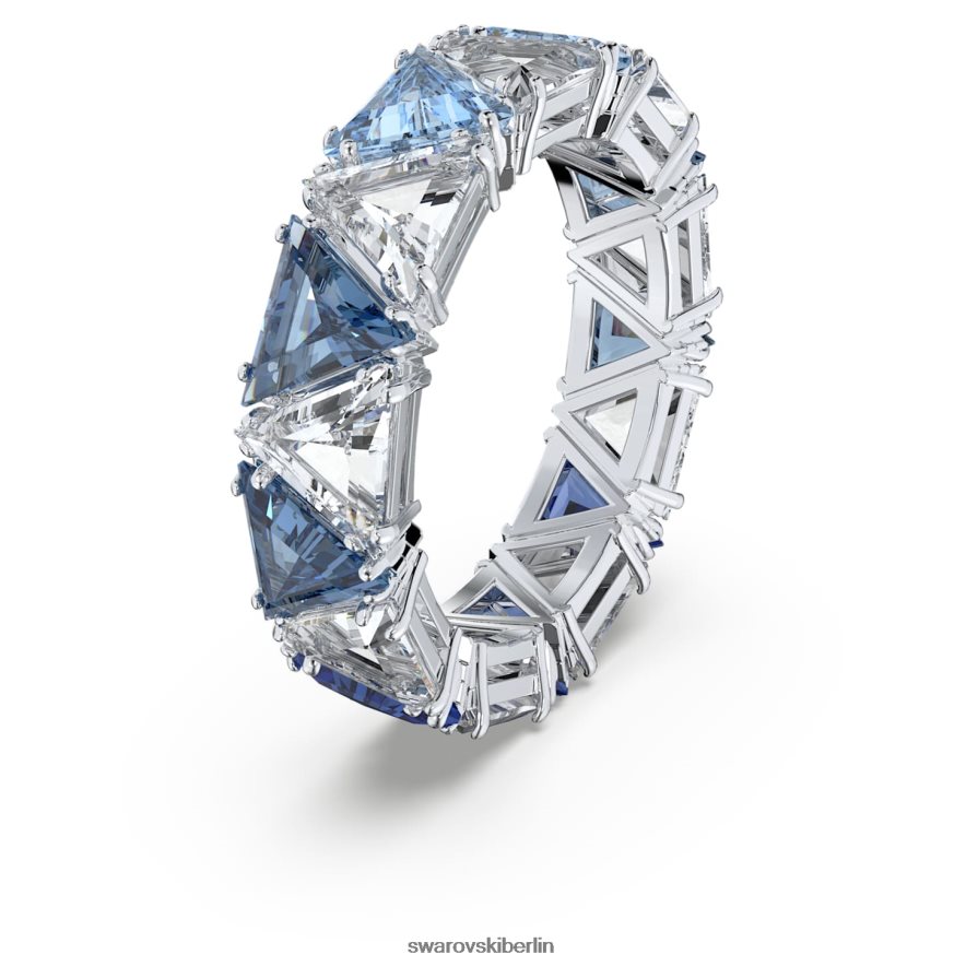 Swarovski ortyx Cocktailring Dreiecksschliff, blau, rhodiniert Schmuck HLT4481045