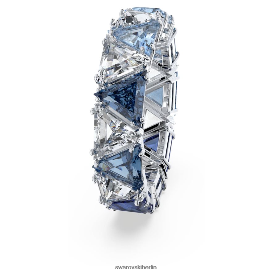 Swarovski ortyx Cocktailring Dreiecksschliff, blau, rhodiniert Schmuck HLT4481045