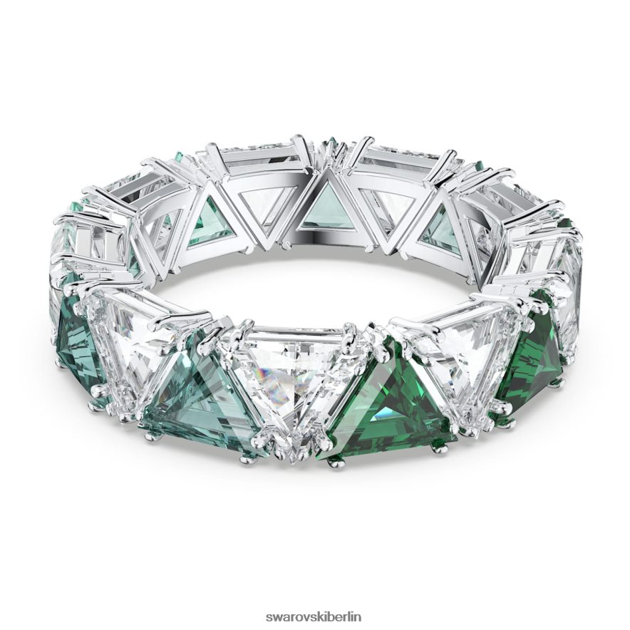 Swarovski ortyx Cocktailring Dreiecksschliff, grün, rhodiniert Schmuck HLT4481044