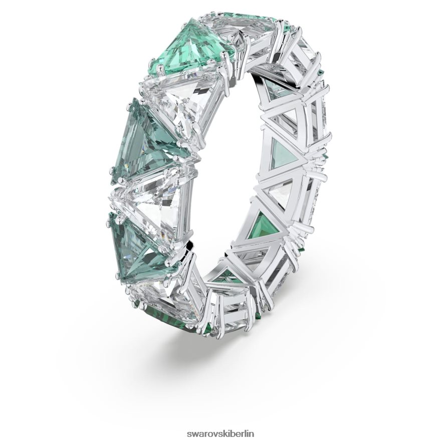 Swarovski ortyx Cocktailring Dreiecksschliff, grün, rhodiniert Schmuck HLT4481044