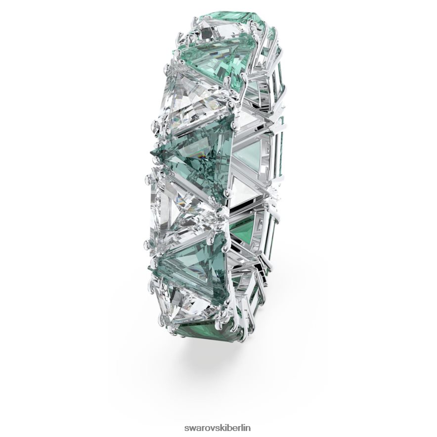 Swarovski ortyx Cocktailring Dreiecksschliff, grün, rhodiniert Schmuck HLT4481044