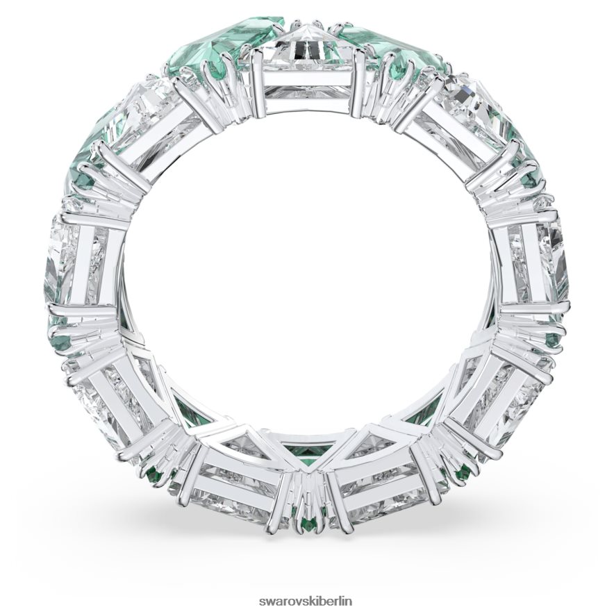 Swarovski ortyx Cocktailring Dreiecksschliff, grün, rhodiniert Schmuck HLT4481044