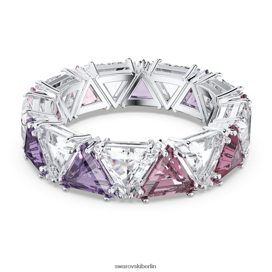 Swarovski ortyx Cocktailring Dreiecksschliff, lila, rhodiniert Schmuck HLT4481058