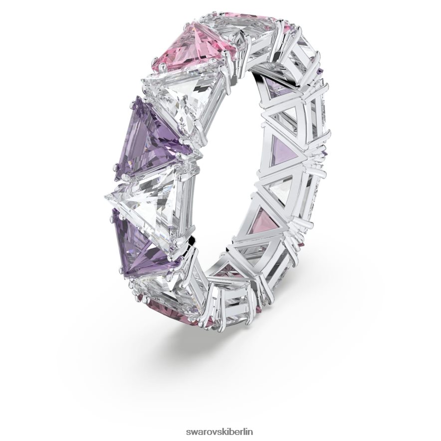 Swarovski ortyx Cocktailring Dreiecksschliff, lila, rhodiniert Schmuck HLT4481058
